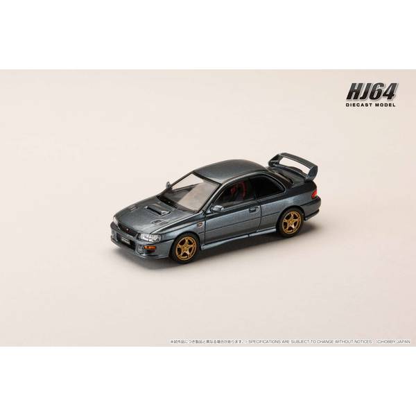 1/64 スバル インプレッサ PURE SPORTS COUPE WRX type R STi GC8 V WRフロントバンパー クールグレーメタリック 完成品ミニカー HJ641079JGM