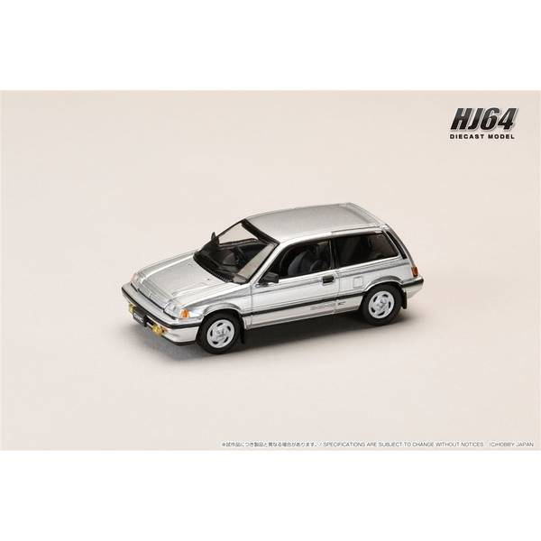 1/64 ホンダ シビック AT LATE VERSION/純正オプションパーツ付 シルバー 完成品ミニカー HJ643029S