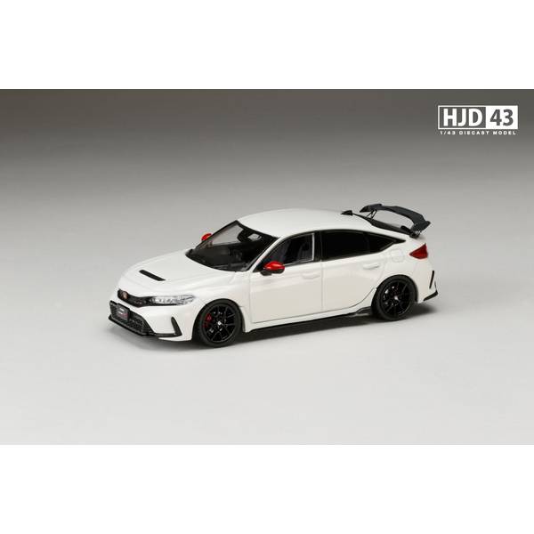 1/43 ホンダ シビック TYPE R FL5 RACING BLACK Package 純正オプション装着車 ホワイト 完成品ミニカー HJD431004W