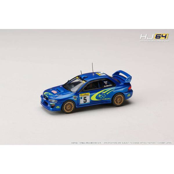 1/64 スバル インプレッサ WRC No.5 1999 WRC ラリー・モンテカルロ R.バーンズ/R.レイド 完成品ミニカー HJR645041A