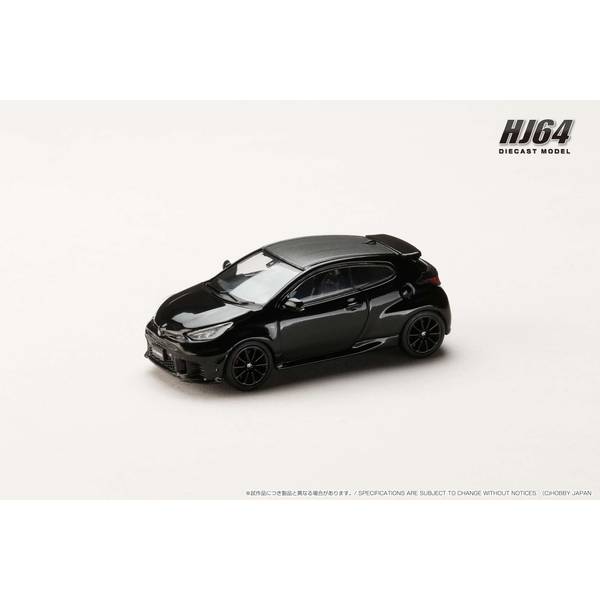 1/64 トヨタ GRヤリス RZ ハイパフォーマンス 2024 プレシャスブラックパール 完成品ミニカー HJ641087BK