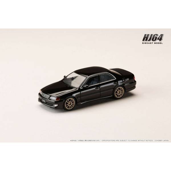 1/64 トヨタ チェイサー ツアラーV JZX100 アーリーバージョン 1996 JDM STYLE 10スポーク ブラック 完成品ミニカー HJ645072ABK