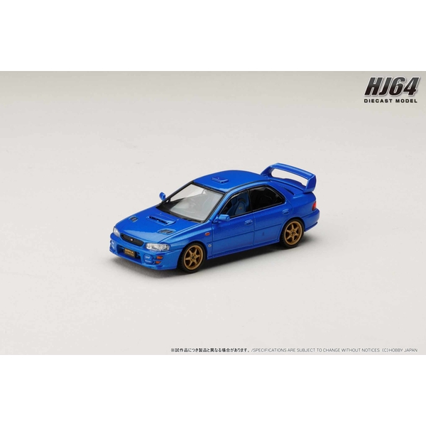 【11月予約】1/64 スバル インプレッサ WRX Type RA STi ver.VI Limited 1999 ソニックブルーマイカ 完成品ミニカー HJ646013BBL