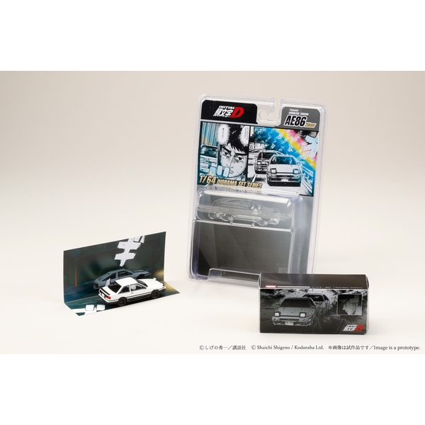 【3月予約】1/64 トヨタ スプリンタートレノ AE86 2ドア/頭文字D 乾 信司 VS 藤原 拓海 完成品ミニカー HJDMD013