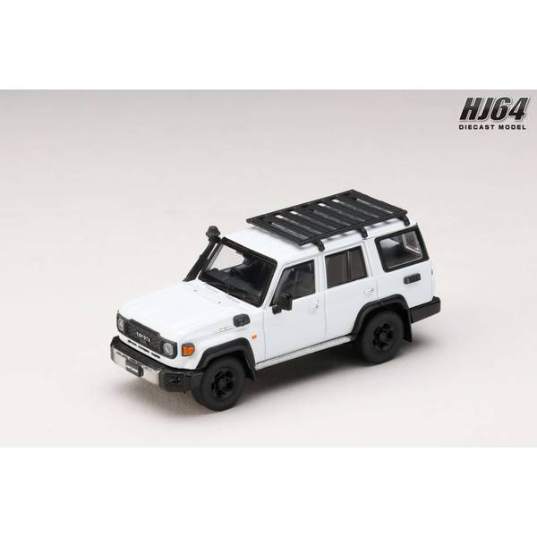 【5月予約】ホビージャパン 1/64 トヨタ ランドクルーザー70 GDJ76W 2023 カスタムバージョン スーパーホワイトII 完成品ミニカー HJ642090W