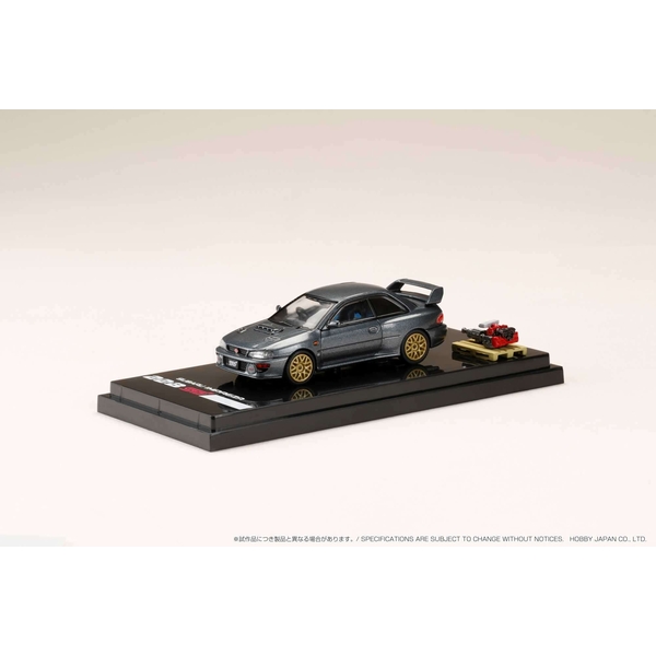 ホビージャパン 1/64 スバル インプレッサ 22B STi Ver. GC8改 クールグレーメタリック カスタムカラー 完成品ミニカー HJ641041GM