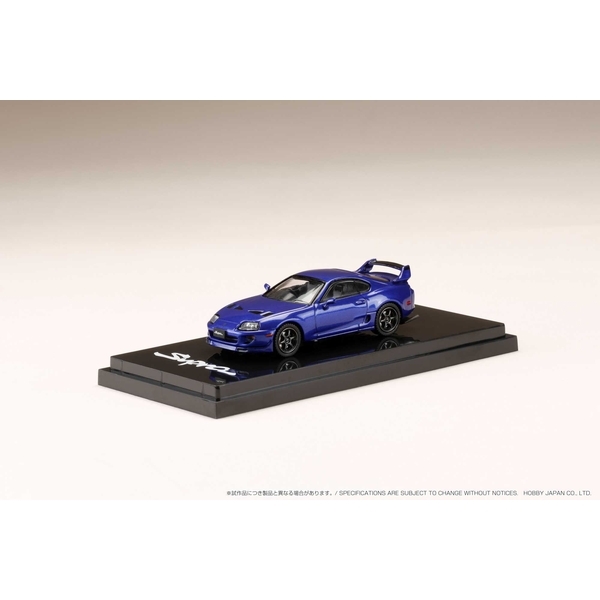 ホビージャパン 1/64 トヨタ スープラ A80 JDMスタイル ブルーマイカメタリック 完成品ミニカー HJ641042CBL