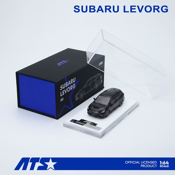 【9月予約】1/64 スバル レヴォーグ ブラック 完成品ミニカー ATS880302
