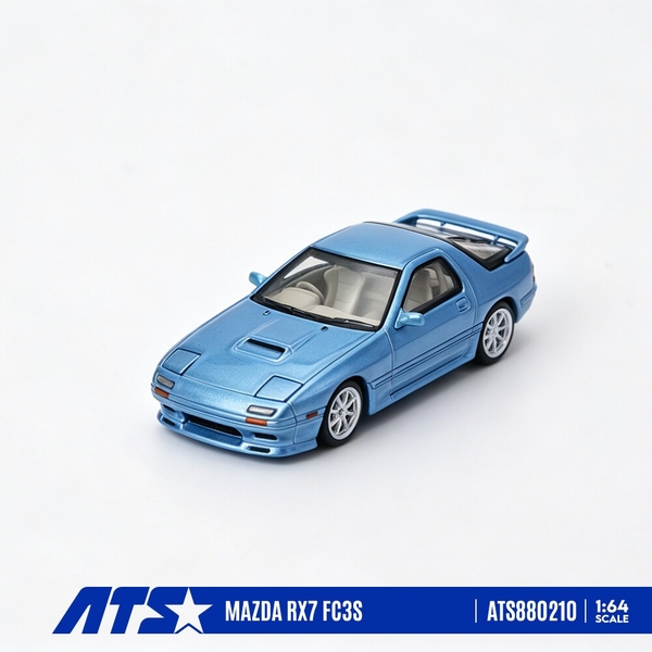 【10月予約】1/64 マツダ RX-7 FC3S メタリックライトブルー 完成品ミニカー ATS880210