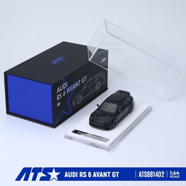 【11月予約】1/64 アウディ RS 6 アバント GT ブラック 完成品ミニカー ATS881402