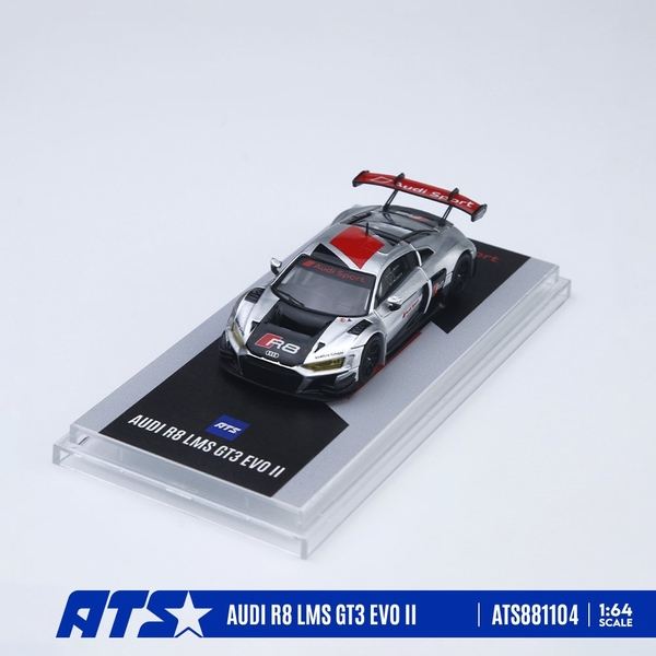 【1月予約】1/64 アウディ R8 LMS GT3 EVO II シルバー 完成品ミニカー ATS881104
