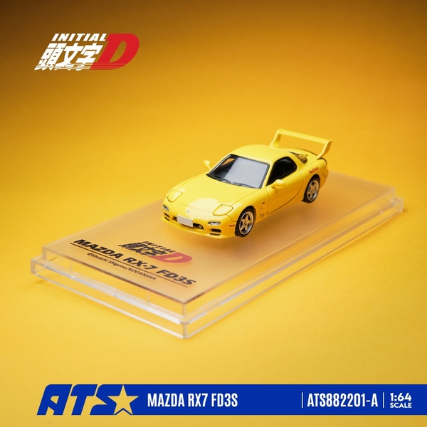 【2月予約】1/64 マツダ RX7 FD3S Ver.1 頭文字D 完成品ミニカー ATS882201-A