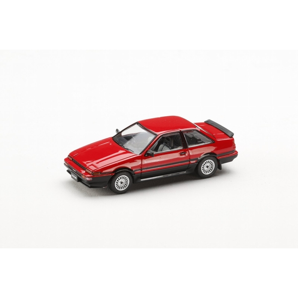 【2月予約】1/64 トヨタ スプリンタートレノ GT APEX (AE86) 2 DOOR 後期型 レッド/ブラック 完成品ミニカー HJ643095RK