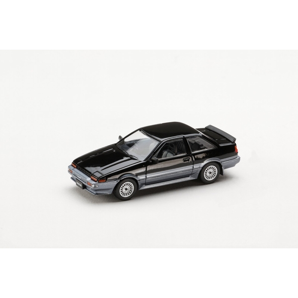 【2月予約】1/64 トヨタ スプリンタートレノ GT APEX (AE86) 2 DOOR 後期型 ブラック/グレー 完成品ミニカー HJ643095BS