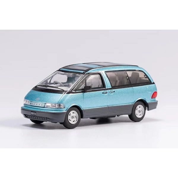 1/64 トヨタ プレヴィア/右ハンドル仕様 シルバーブルー 完成品ミニカー KS-016-111