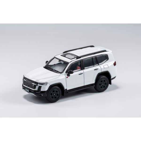 1/64 トヨタ ランドクルーザー LC300 GR-Sport ホワイト 完成品ミニカー KS042-157