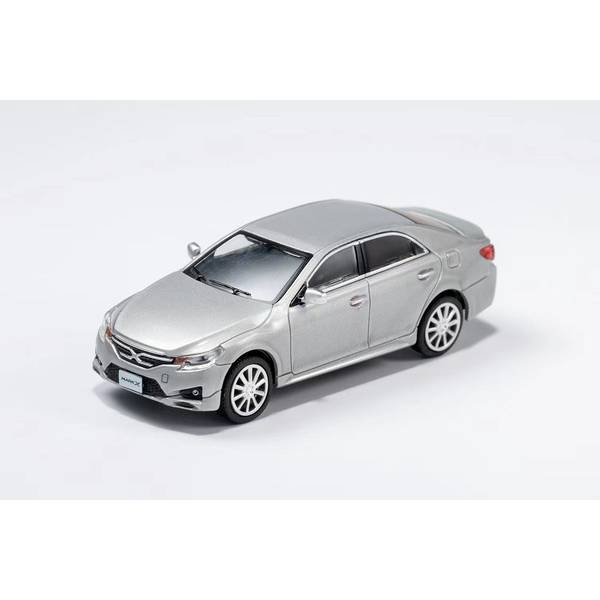 1/64 トヨタ マークX 左ハンドル仕様 シルバー 完成品ミニカー KS026-125
