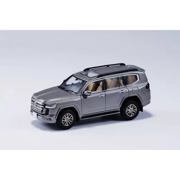 1/64 トヨタ ランドクルーザー LC300 右ハンドル仕様 グレー 完成品ミニカー KS042-161