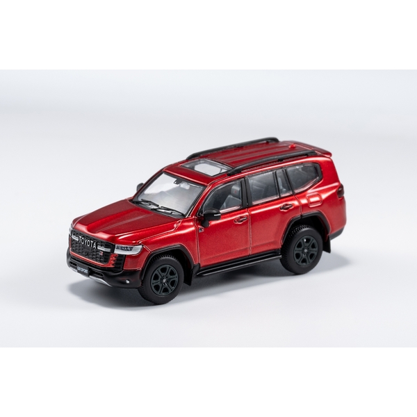 1/64 トヨタ ランドクルーザー LC300 GR-Sport レッド 完成品ミニカー KS042-163