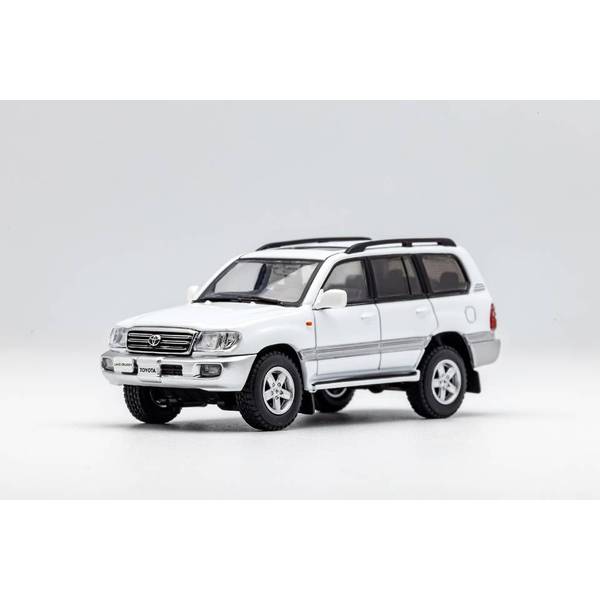 1/64 トヨタ ランドクルーザー100 ホワイト 完成品ミニカー KS023-296