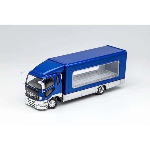 1/64 ミツビシ ふそう トラック アウトリガーライズトラック ブルー 完成品ミニカー KS063-135