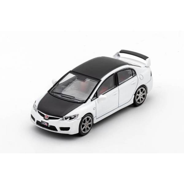 1/64 ホンダ シビック Type-R FD2 ホワイト/ブラックボンネット&ルーフ 完成品ミニカー LL-021-90