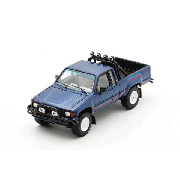 1/64 トヨタ ハイラックス SR5 XTRA Cab 1985 左ハンドル仕様 ブルー 完成品ミニカー KS062-398