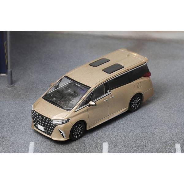 1/64 トヨタ アルファード 2024 右ハンドル仕様 ゴールド 完成品ミニカー LL-041-186