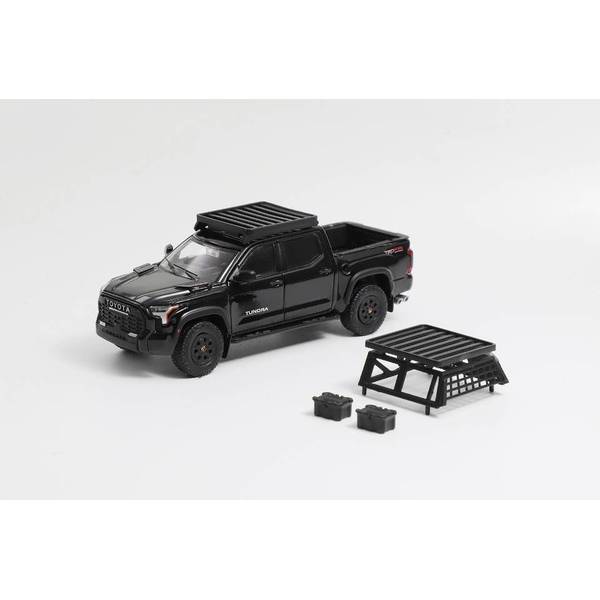 1/64 トヨタ タンドラ TRD PRO 左ハンドル仕様 アクセサリー付 ブラック 完成品ミニカー KS064-493