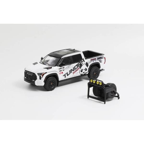 1/64 トヨタ タンドラ TRD PRO 左ハンドル仕様 アクセサリー付 ホワイト/Art 完成品ミニカー KS064-495
