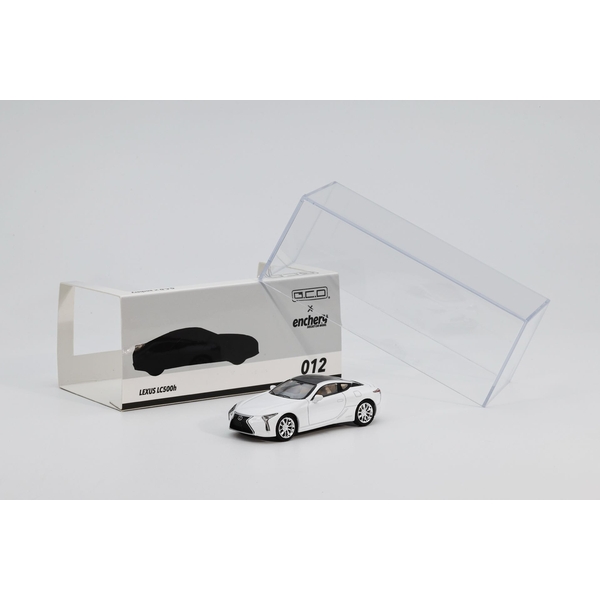 【10月予約】1/64 レクサス LC500h ホワイト 完成品ミニカー GE-003-12
