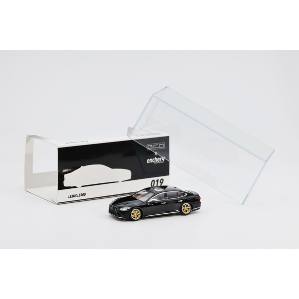 【12月予約】1/64 レクサス LS500 ローライダーバージョン ブラック 完成品ミニカー GE-004-19