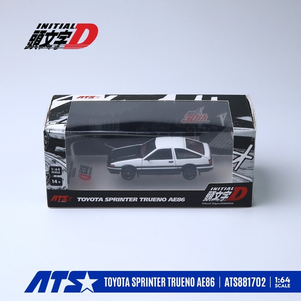【11月予約】1/64 トヨタ スプリンタートレノ AE86 カーボンボンネットバージョン 完成品ミニカー ATS881702