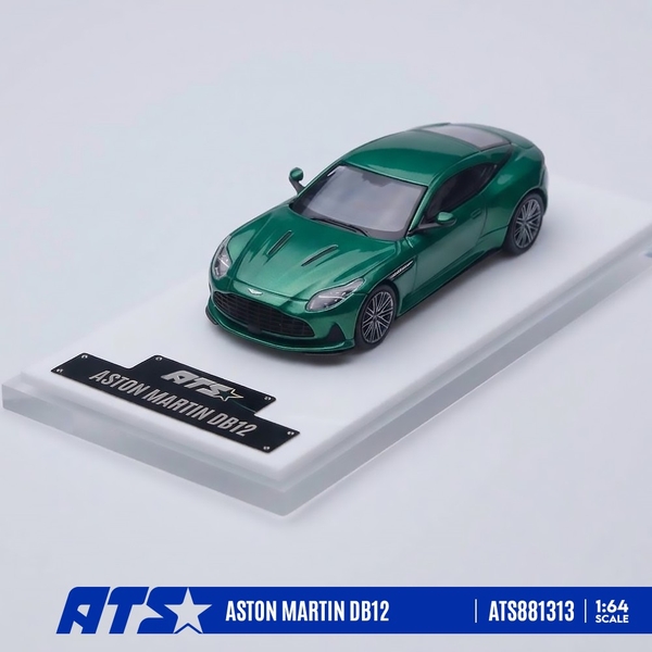 【2月予約】1/64 アストンマーチン DB12 ブリティッシュグリーン 完成品ミニカー ATS881313
