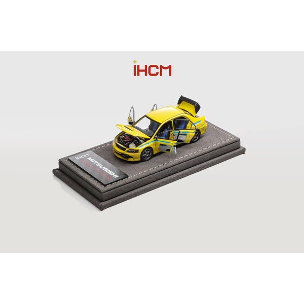 【11月予約】1/64 ミツビシ ランサーエボリューション IX GSR イエロー 完成品ミニカー iHCM64-001