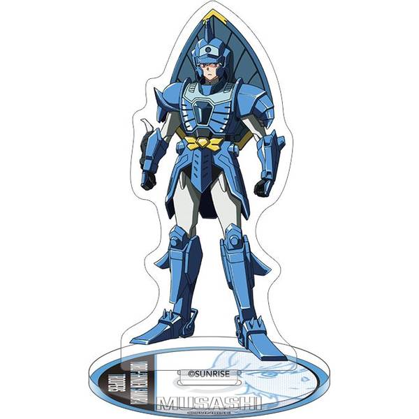 鎧真伝サムライトルーパー CD風アクリルスタンド／北条 武蔵 キャラグッズ 4550621442216【在庫品】