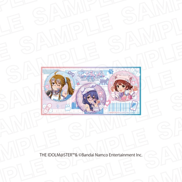 アイドルマスター シンデレラガールズ×アイドルマスター ミリオンライブ！ 描き下ろしグリッター缶バッジセット ミリオンライブ！