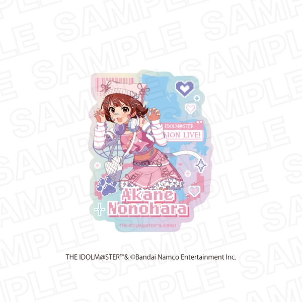 アイドルマスター シンデレラガールズ×アイドルマスター ミリオンライブ！ オーロラステッカー 野々原 茜