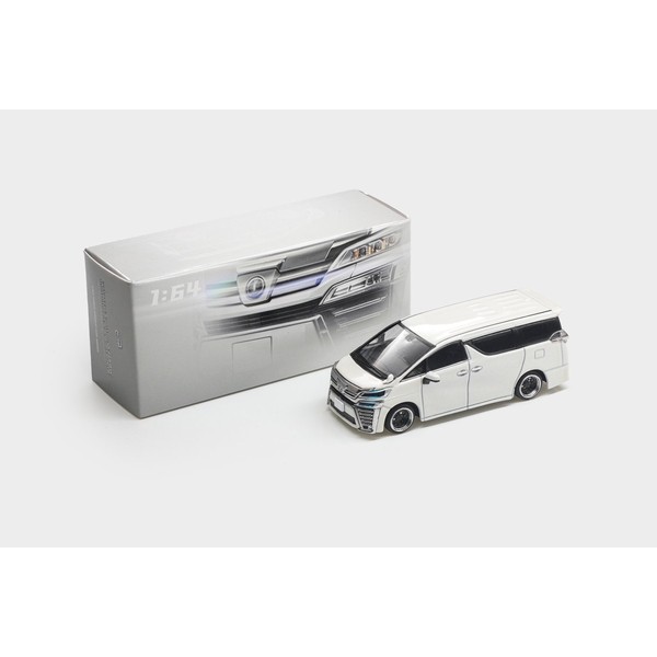 【2月予約】1/64 トヨタ ヴェルファイア カスタムバージョン ホワイト 完成品ミニカー MM64-Vellfire-002