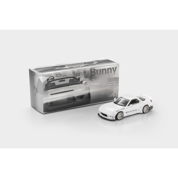 【2月予約】1/64 マツダ RX7 FD Rocket Bunny ホワイト 完成品ミニカー MM64-RX7FDR-002