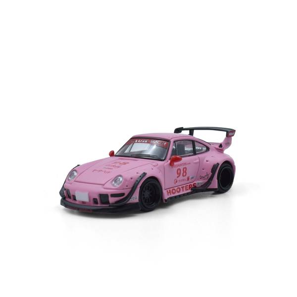 1/64 ポルシェ RWB 993 Hooters マットピンク 98 完成品ミニカー MM64-RWB993-007