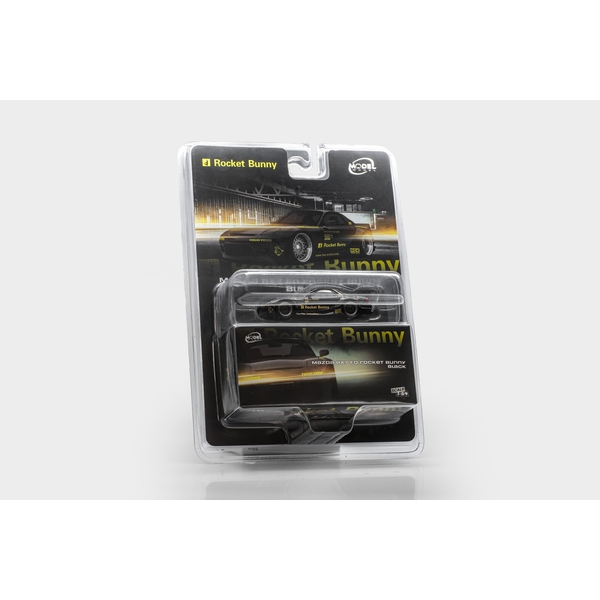 【2月予約】1/64 マツダ RX7 FD Rocket Bunny ブラック 完成品ミニカー MM64-RX7FDR-001