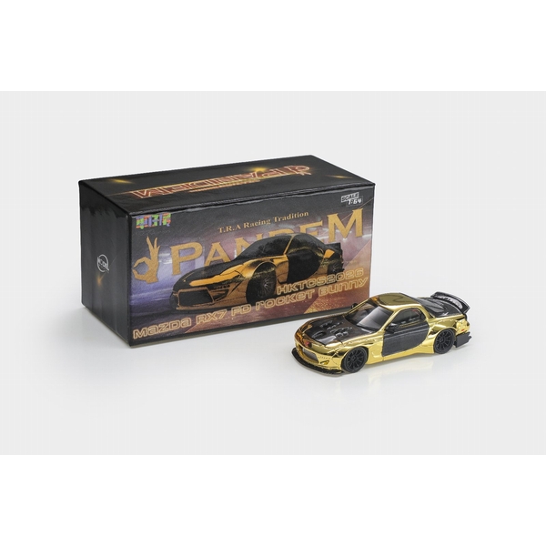 【11月予約】1/64 マツダ RX7 FD Rocket Bunny ゴールドメッキ 完成品ミニカー MM64-RX7FDR-HKTCS2026