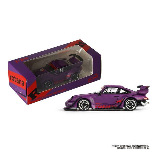 1/64 ポルシェ RWB 993 Rotana No.18 パープル 完成品ミニカー MM64-RWB993-001