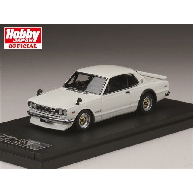 MARK43 1/43 ニッサン スカイライン GT-R KPGC10 メッシュホイール カスタムバージョン ホワイト 完成品ミニカー PM4335SW2