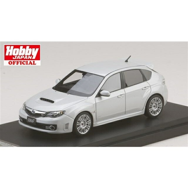 1/43 スバル インプレッサ WRX STI GRB オプション ホワイト 完成品ミニカー PM4370SW