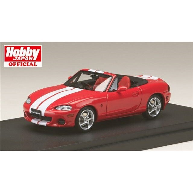 《送料無料》MARK43 1/43 マツダ ロードスター (NB8C) RS II (2000) ストライプデカール クラシックレッド 完成品ミニカー PM4325SR