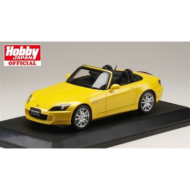 《送料無料》HobbyJAPAN 1/18 ホンダ S2000 (AP1-200)  ニューインディーイエローパール 完成品ミニカー HJ1810Y