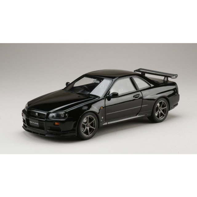《送料無料》ホビージャパン 1/18 ニッサン スカイライン GT-R V・スペック 1999 (BNR34) ブラックパール 完成品ミニカー HJ1809BK