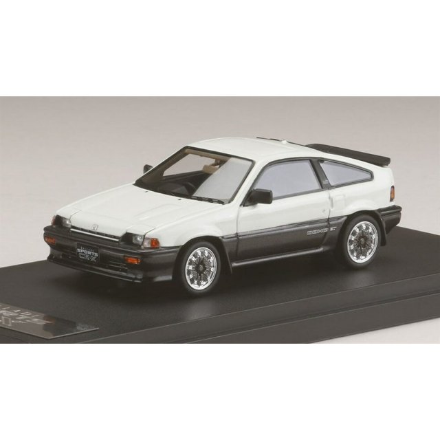 MARK43 1/43 ホンダ バラード スポーツ CR-X Si (AS) With 無限 CF-48 ホイール ホワイト 完成品ミニカー PM4384SW